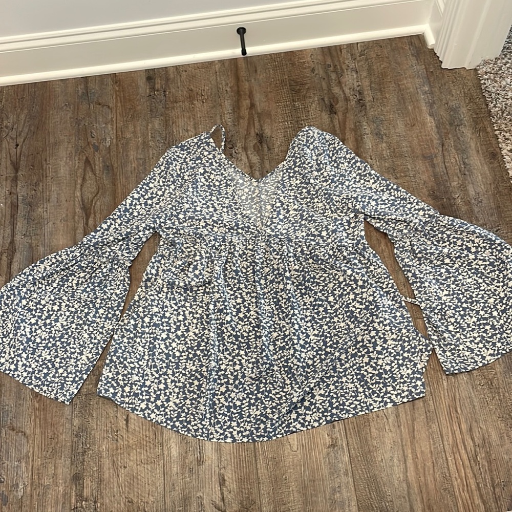 Pink Lily long sleeve Flowy top